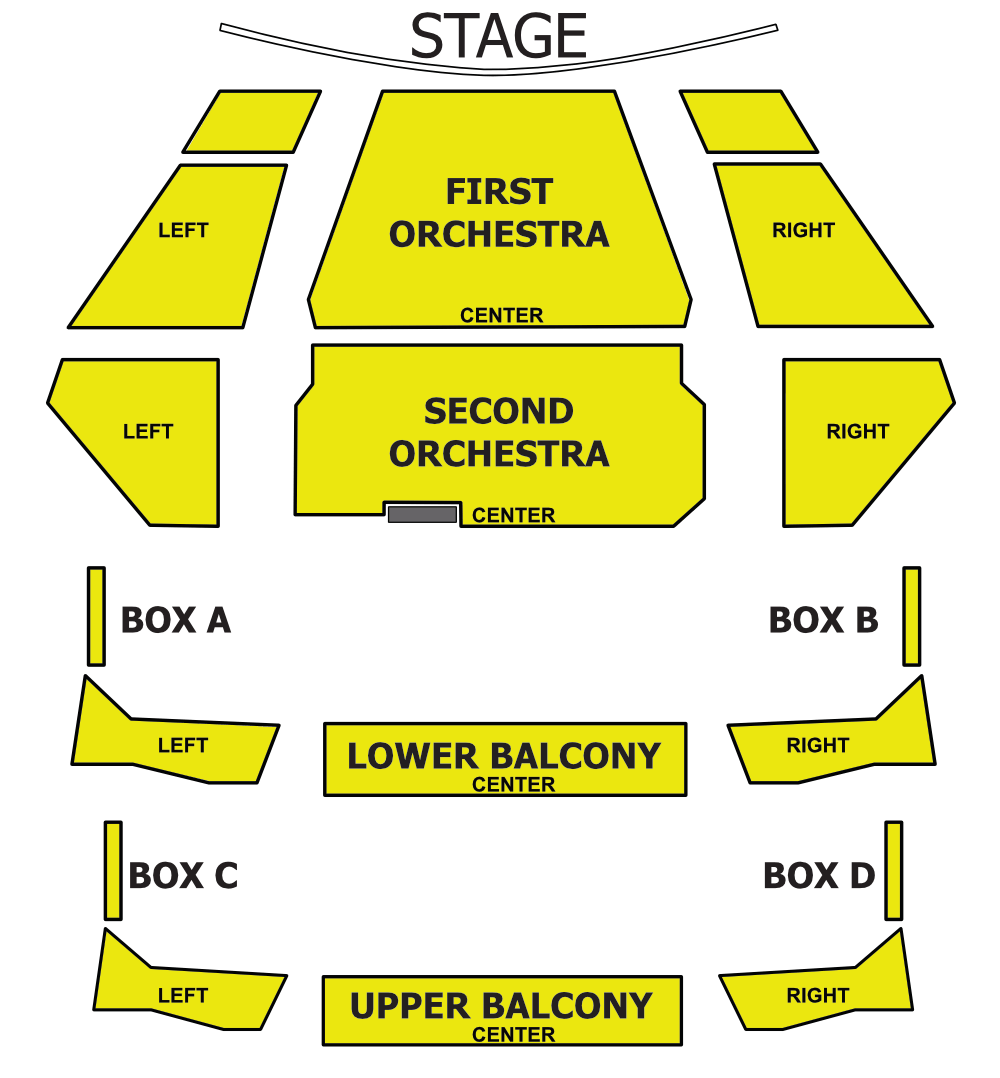 Belcher Center seating sections map